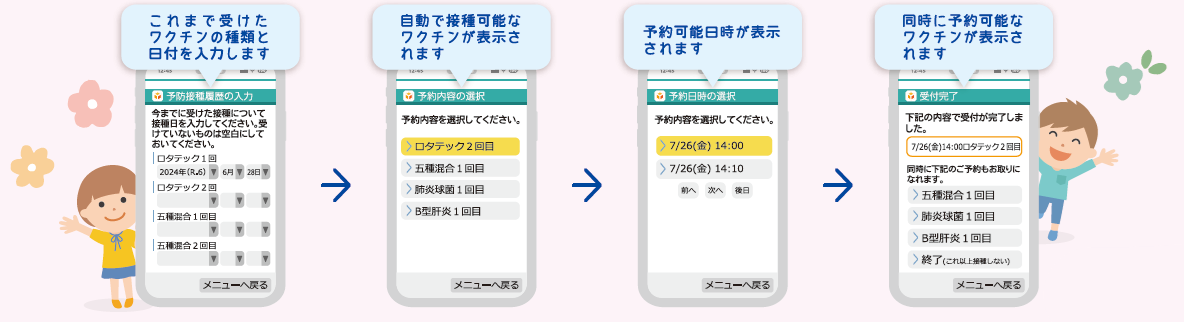 予防接種の予約の取り方